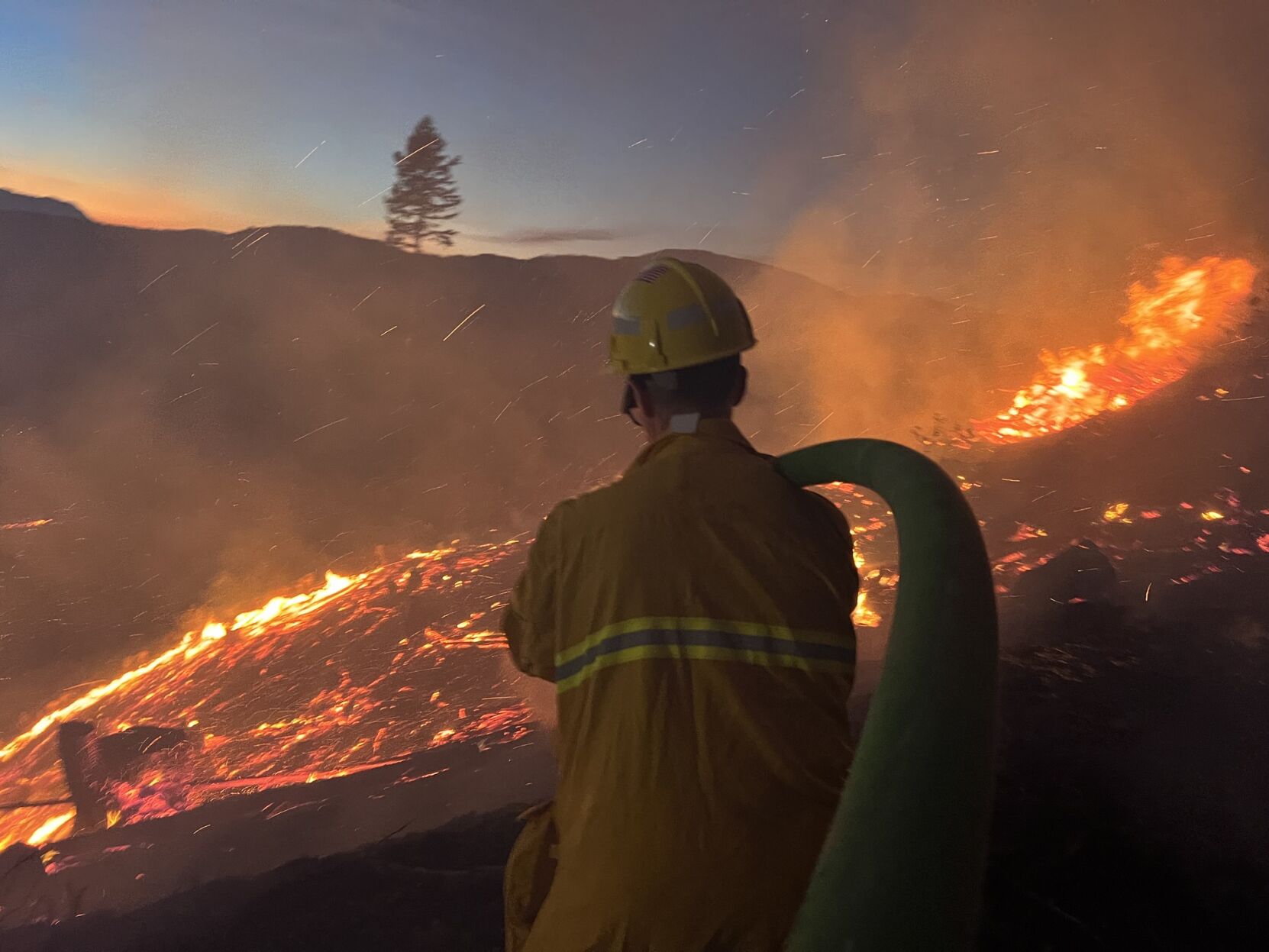 Clatsop State Forest fire